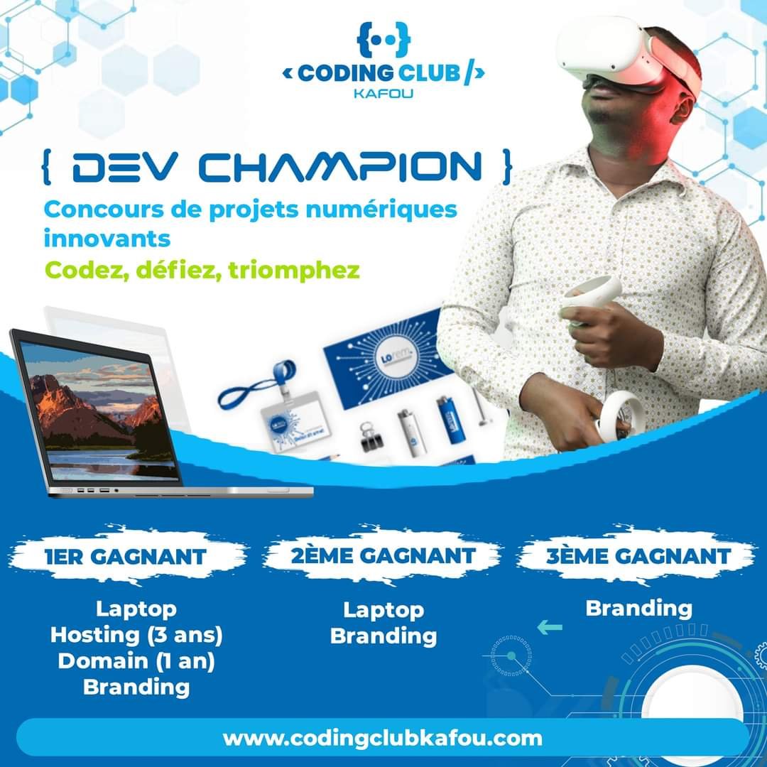 Coding Club Kafou lance Dev Champion