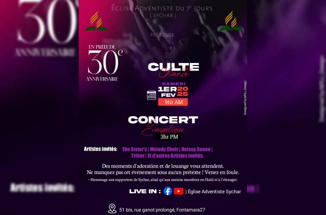 Un méga concert pour célébrer la foi et l’amour à l’Église Adventiste du Septième Jour SYCHAR